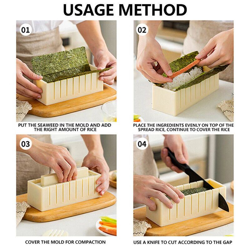 3X แม่พิมพ์ข้าวสำหรับทำซูชิ แม - Sushi Making Kit บทวิจารณ์และราคา