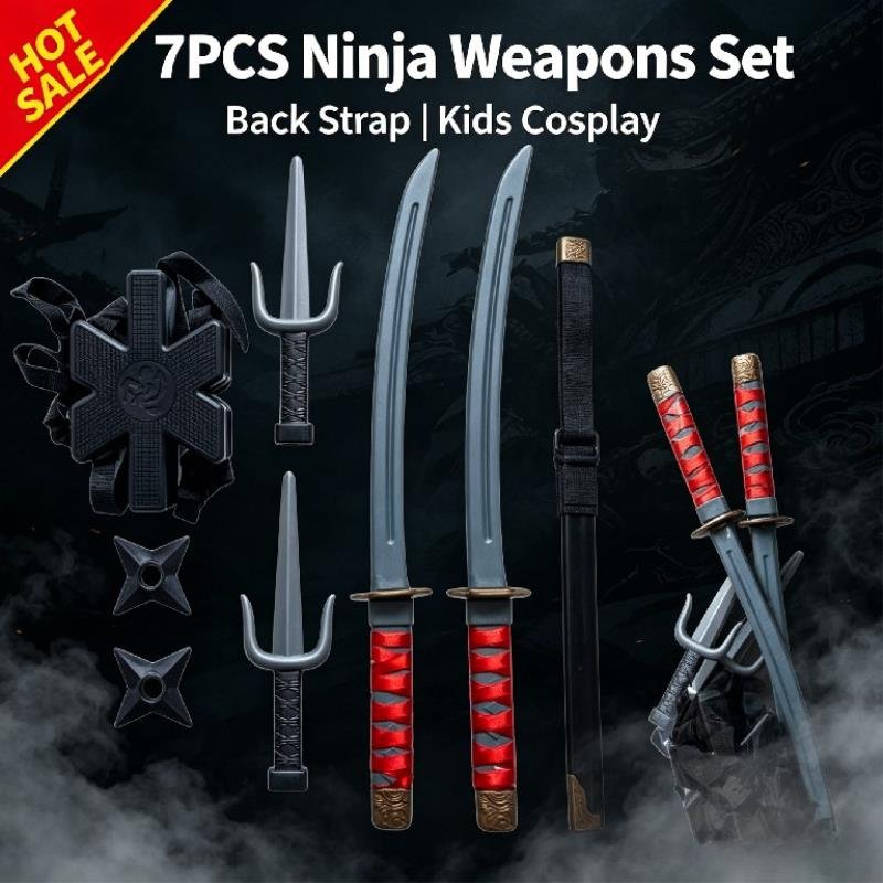 ฮาโลวีน 1:1 ชุดนินจา ของเล่นคอ - Japanese Knife บทวิจารณ์และราคา