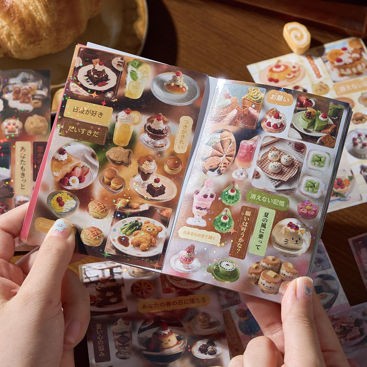 สมุดสติกเกอร์แบบตัดลายสไตล์วิน - Japanese Snacks บทวิจารณ์และราคา